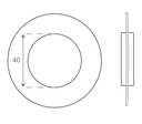 Verre &quot;Aplanat&quot;  plain &amp; side