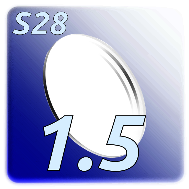 Verre Double &amp; Net Bifocal 1.5 D28