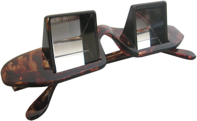 Gafas prismáticas para quedarse en la cama