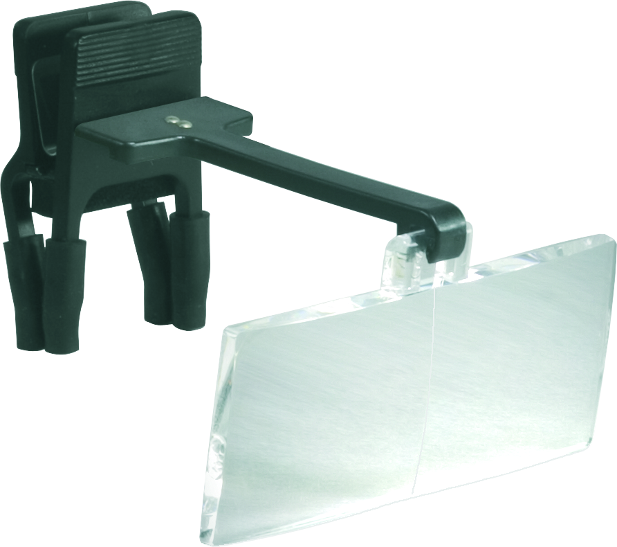 Binocular magnifying clip