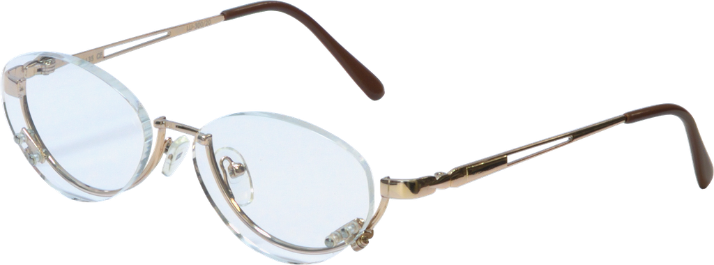Metal makeup glasses