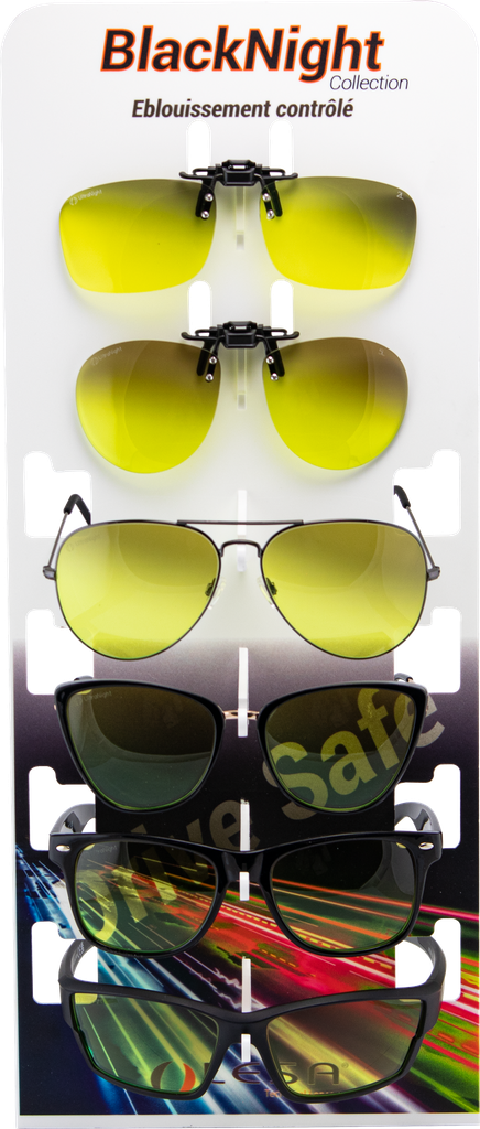 Totem Mixto Clip-on / Monturas Black Night