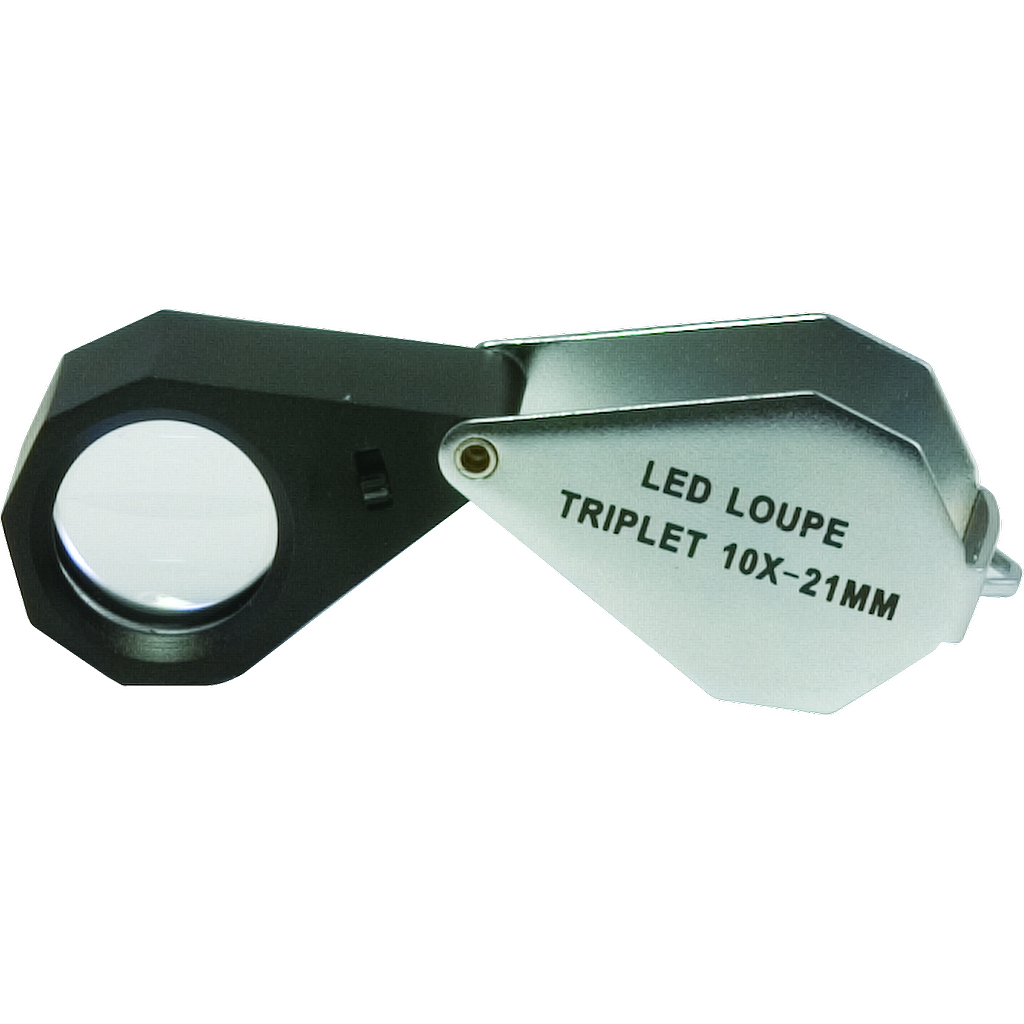 [L4809.10] LED Jeweler's Magnifier Triplet (10x)