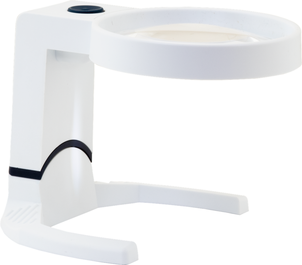 Lupa iluminada Hi-Power con soporte ∅80 mm