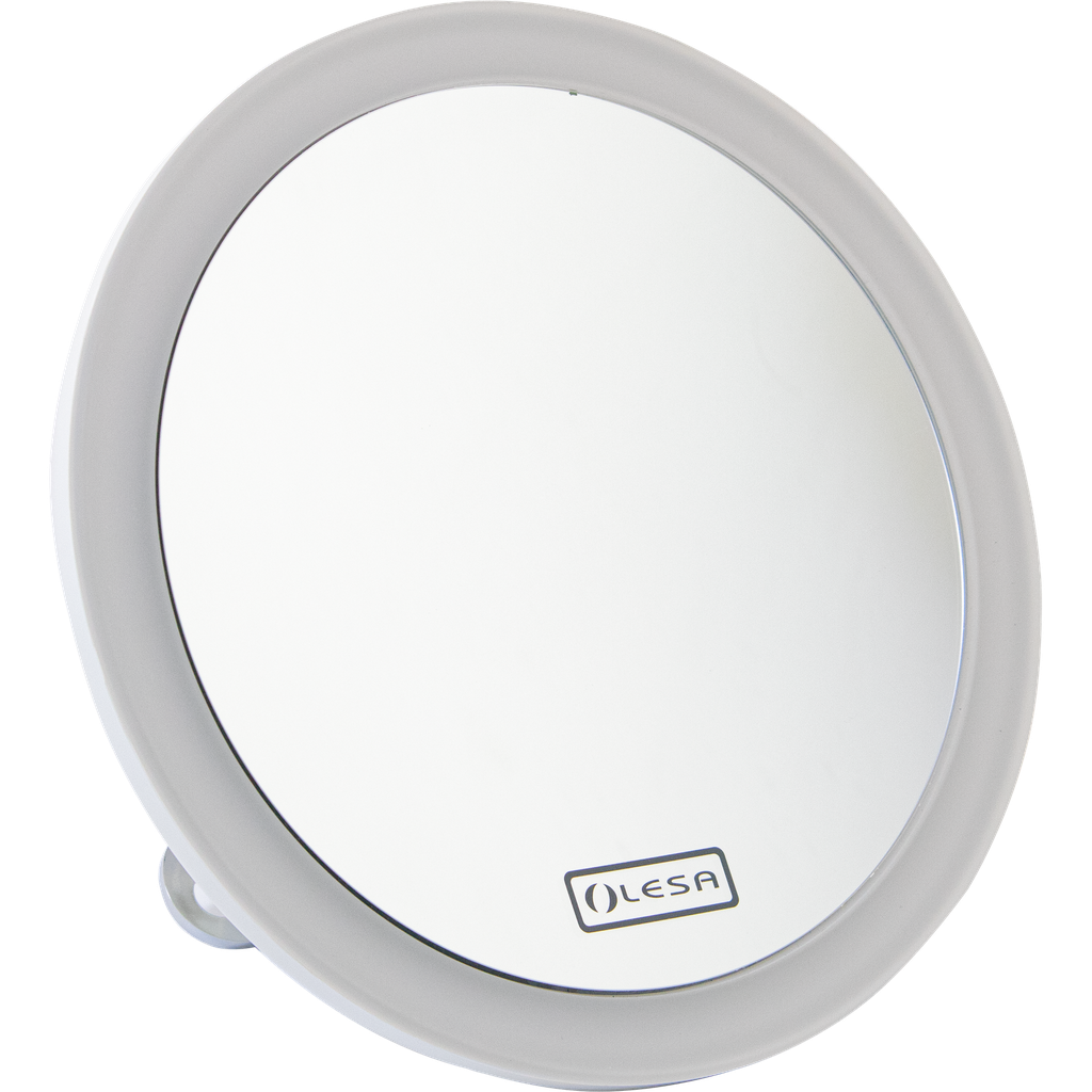 Miroir 1 face à ventouses éclairant 10x