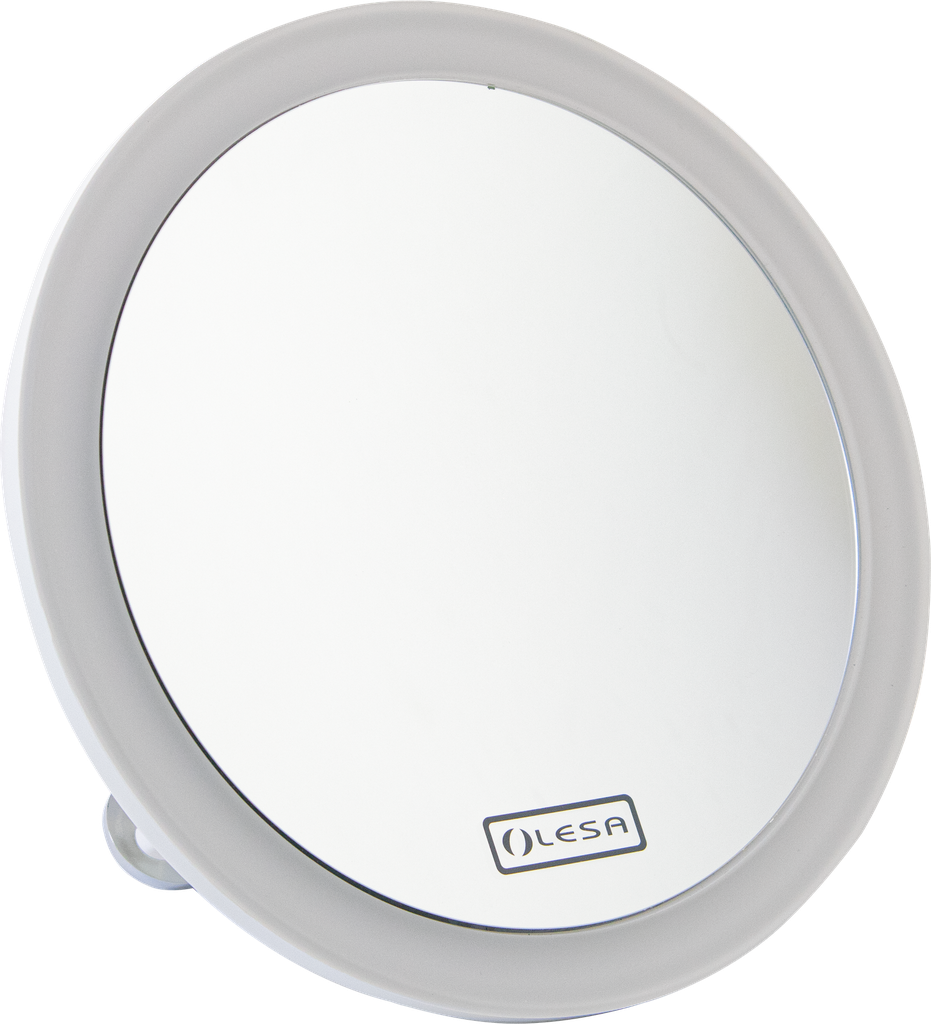 Miroir 1 face à ventouses éclairant 10x