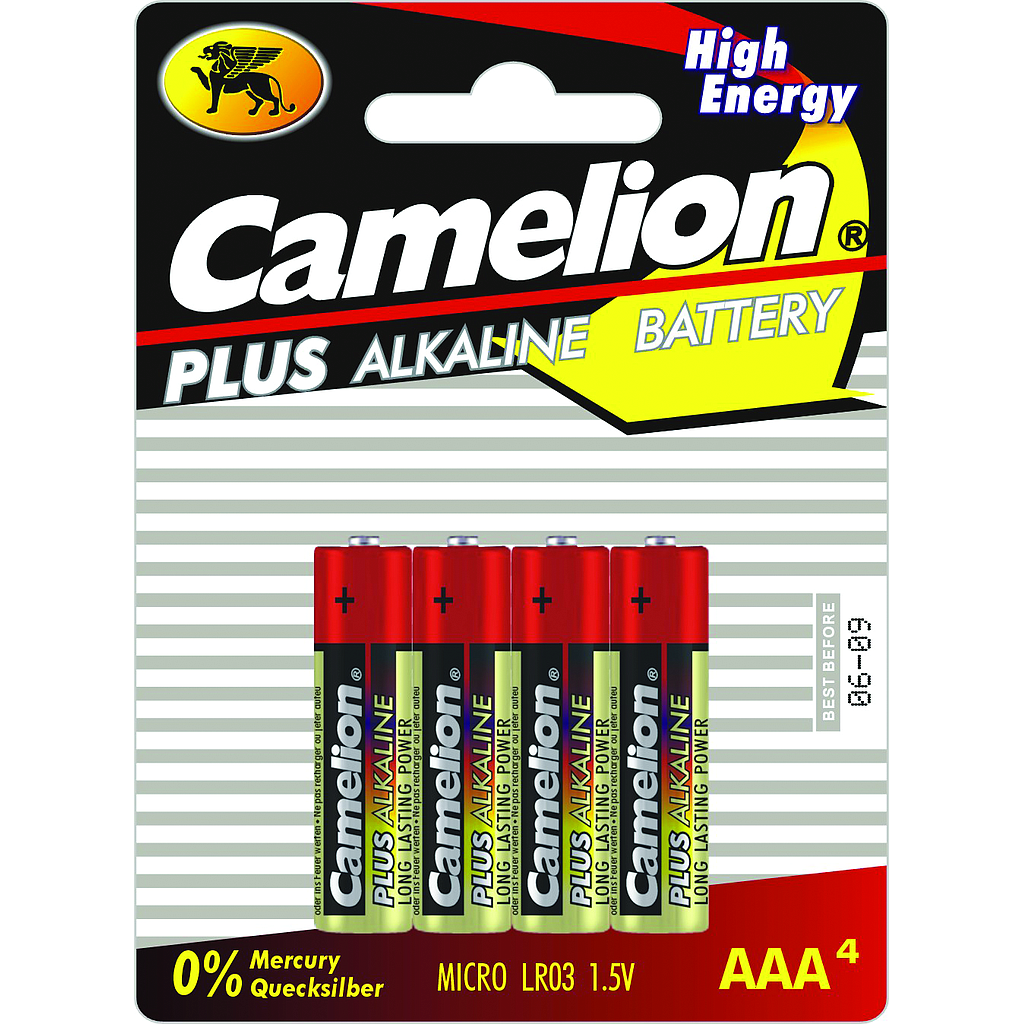 Alkaline batteries LR03 / AAA by 4