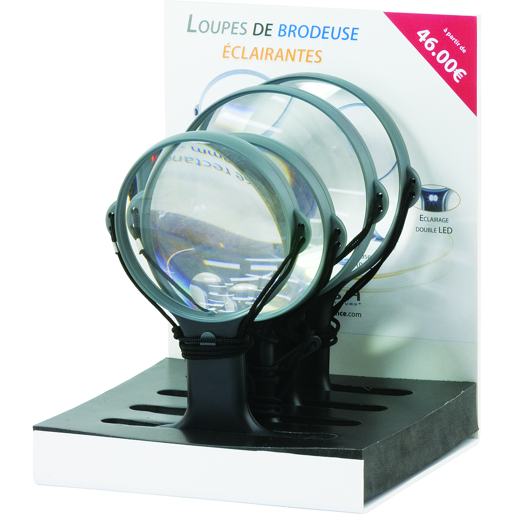 Pack de loupes de brodeuses éclairantes