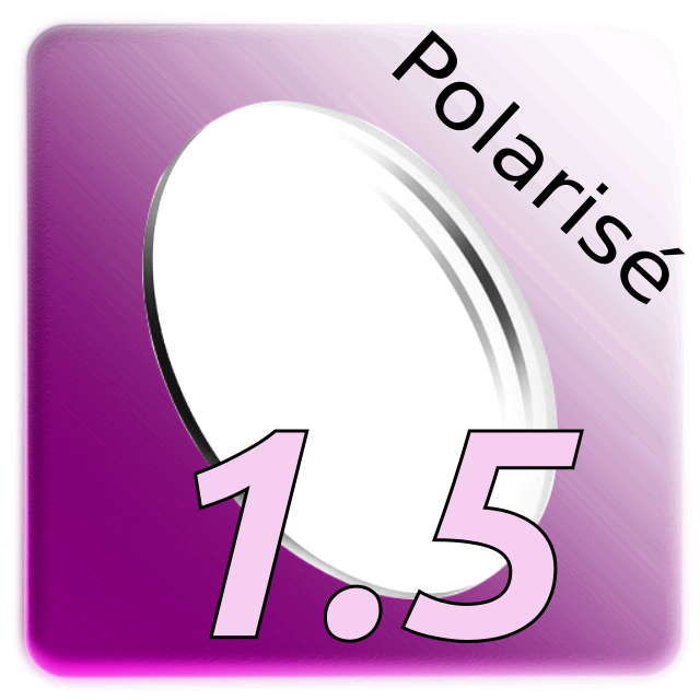 Verre Simple &amp; Net Polarisé CR39 1.5