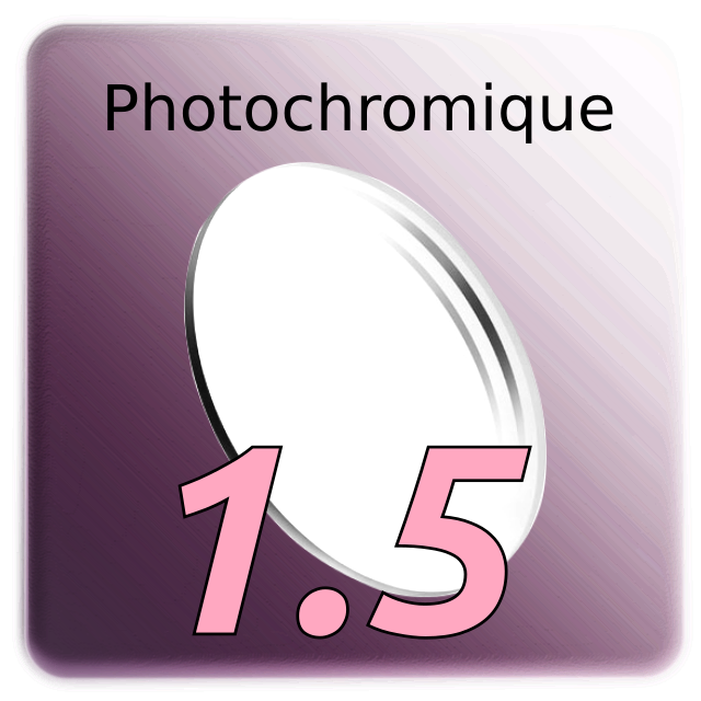 Photochromic single lens CR39 Index 1.5
