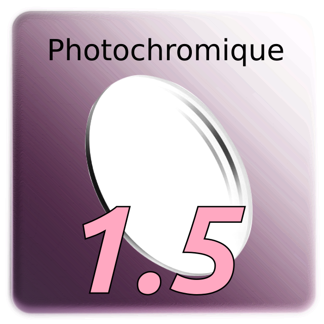Verre Simple &amp; Net Photochromique CR39 1.5
