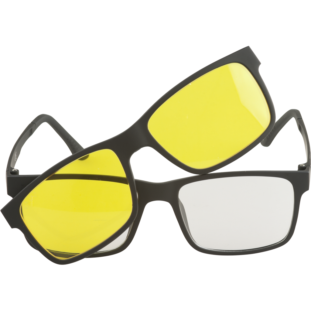 Frame with  magnetic clip - Low vision