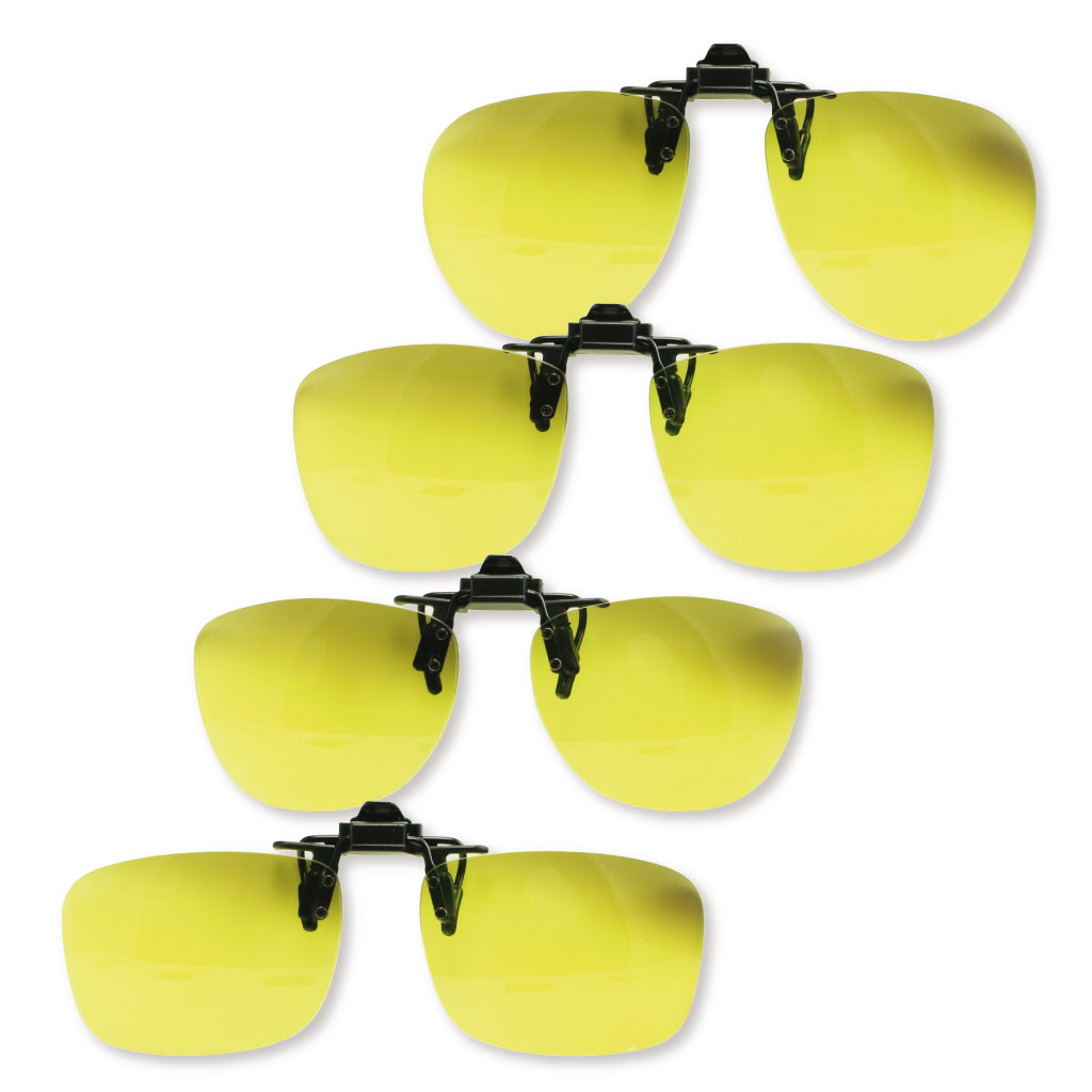 Clip jaune taille L conduite de nuit Montana C1C pour lunettes