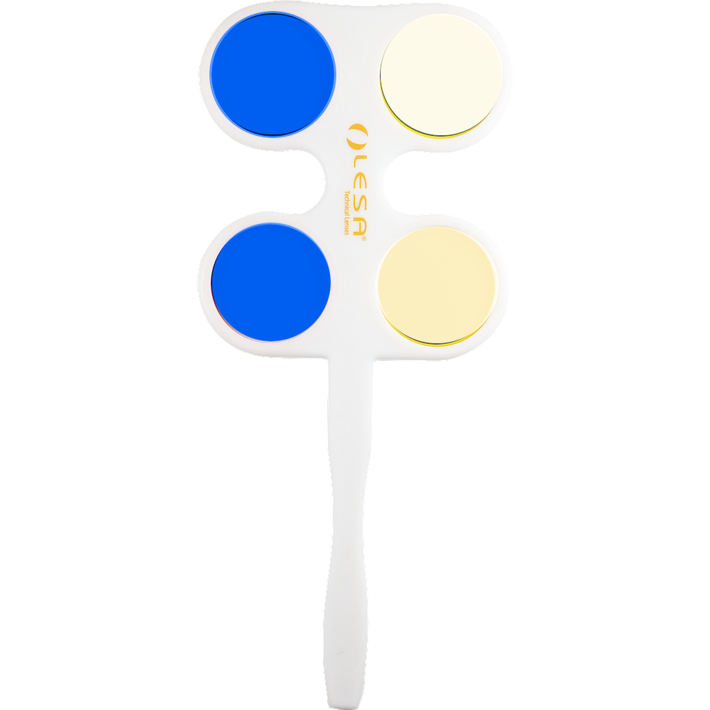 Dispositivo portátil de doble cara: Pantalla y Blue Protect