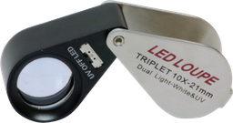 [L4809.11] LED/UV Jeweler's Magnifier Triplet